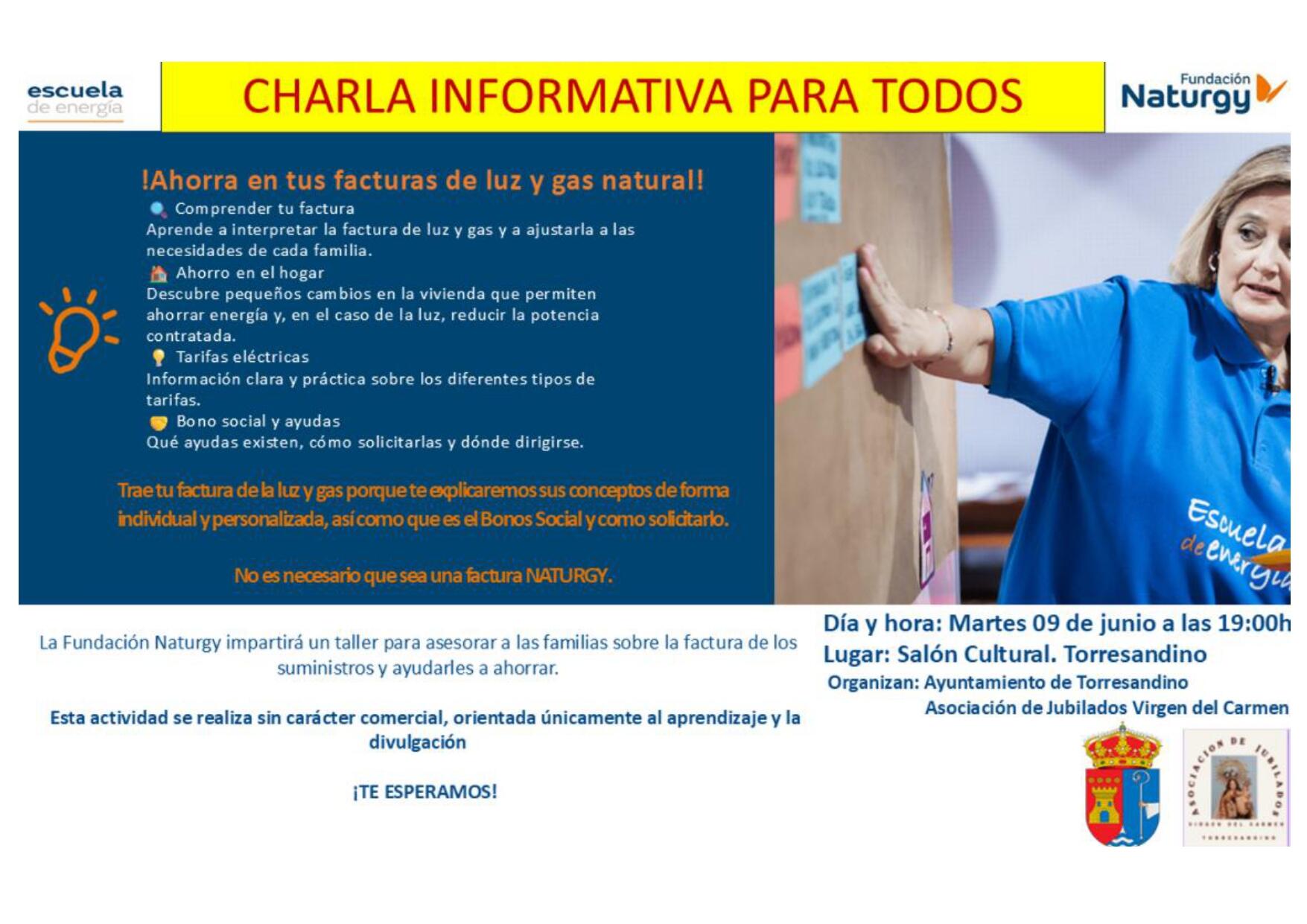 Charla informativa factura energética