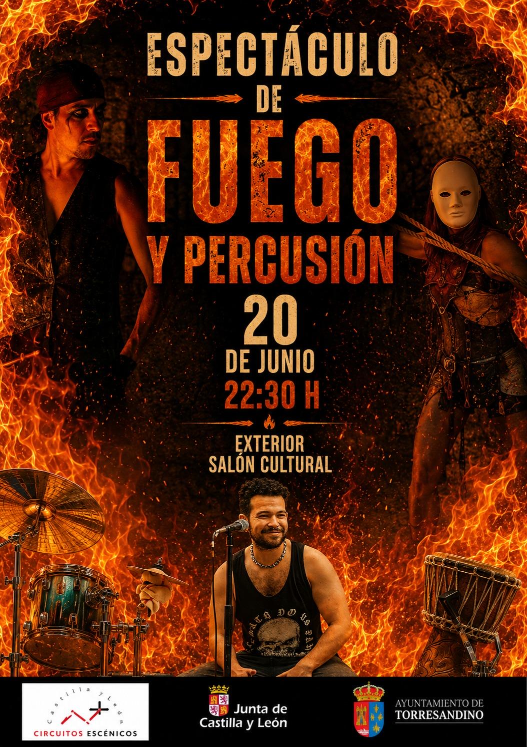 cartel espectaculo de fuego