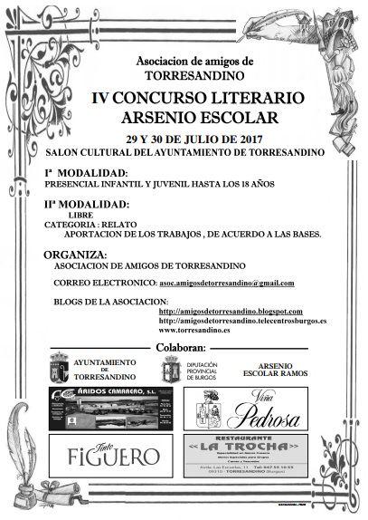 Cartel concurso literario 2017