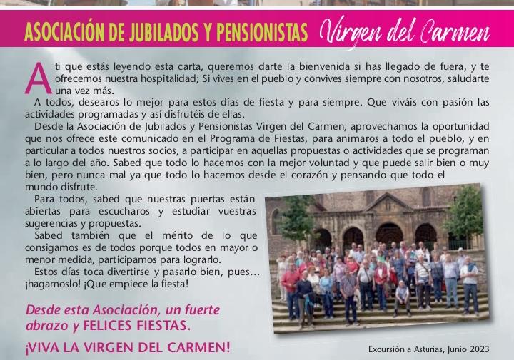 Colaboración Programa de fiestas 2023