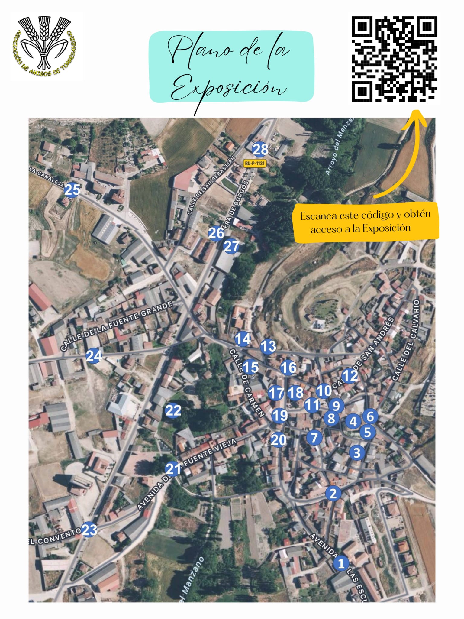 Plano Exposición Pasea y Recuerda Agosto 2023
